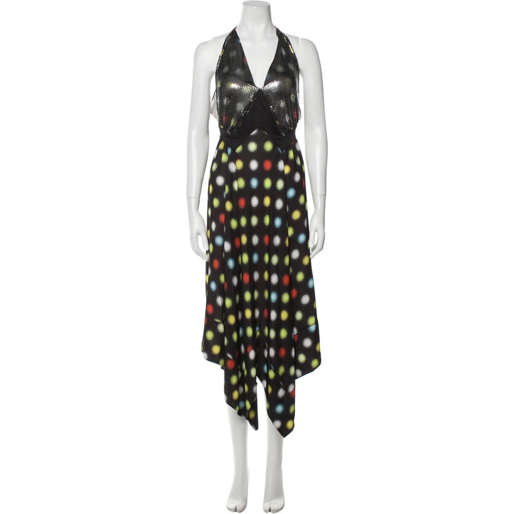 Paco Rabanne chainmail polka dot dress